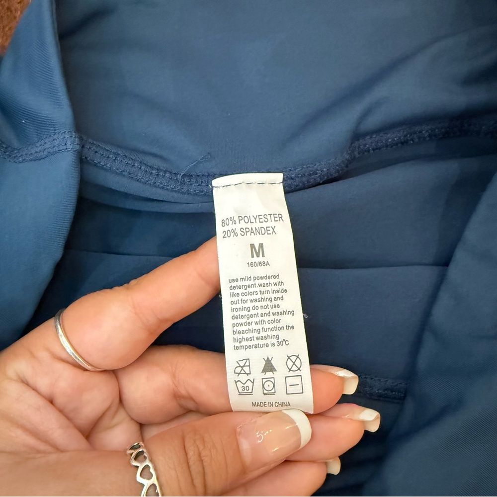 Gold Hinge Teal Pleated Tennis Skirt size Medium Athleisure Athletic Tennis Prep - Picture 3 of 8